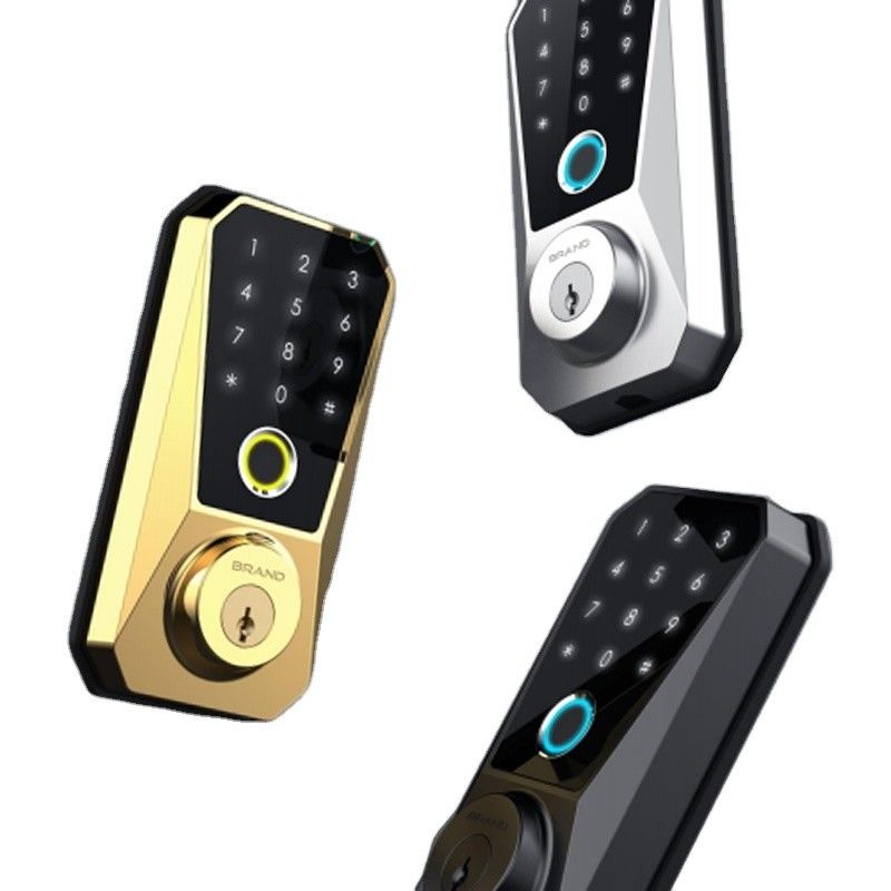 Fechadura de fecho de fechadura de liga de zinco Wifi para porta de madeira