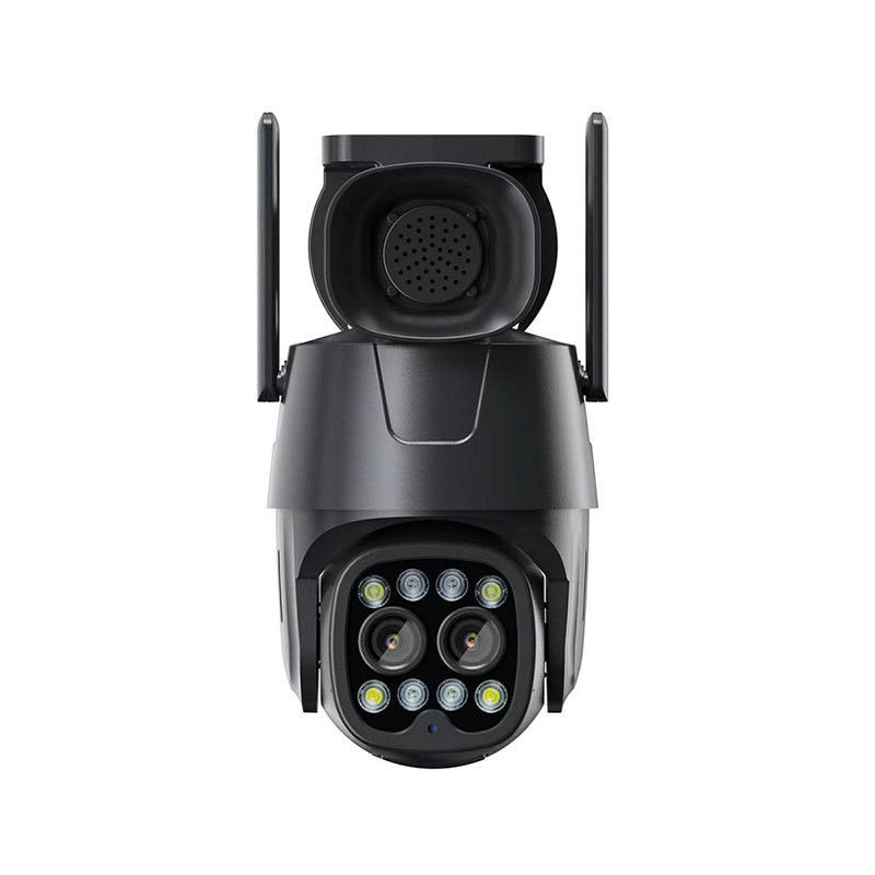 2.8 8mm Dual Lens PTZ IP Camera com Hybrid Zoom Human Detection e Audio Capability