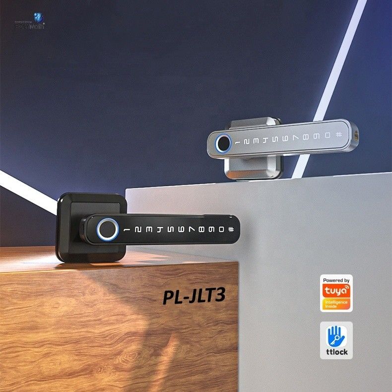 Estilo de liga de zinco impressão digital fechadura de porta com Tuya Wifi App desbloquear método impressão digital