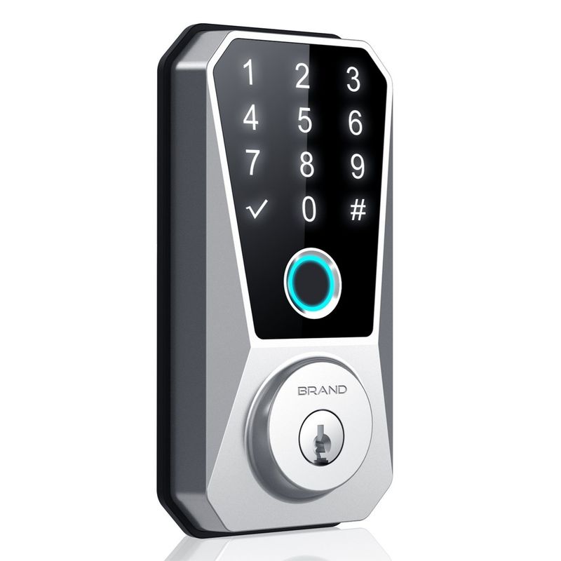 Ligação de zinco Último carregamento USB Impressão digital bioquímica Password Gate Smart Door Lock