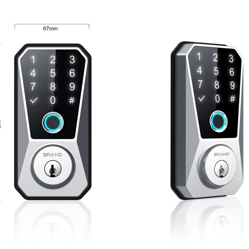 Método de desbloqueio Código de cartão chave impressão digital fechadura de porta WiFi conectado mais quente para apartamentos
