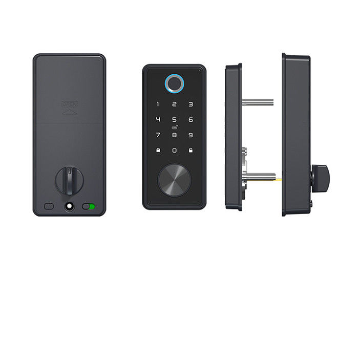 Fechadura de porta de liga de zinco impressão digital fechadura eletrônica inteligente para apartamento de hotel